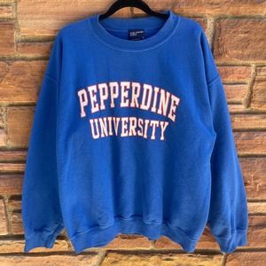 Vintage MV Sport Pepperdine University Crewneck Sweatshirt Size L